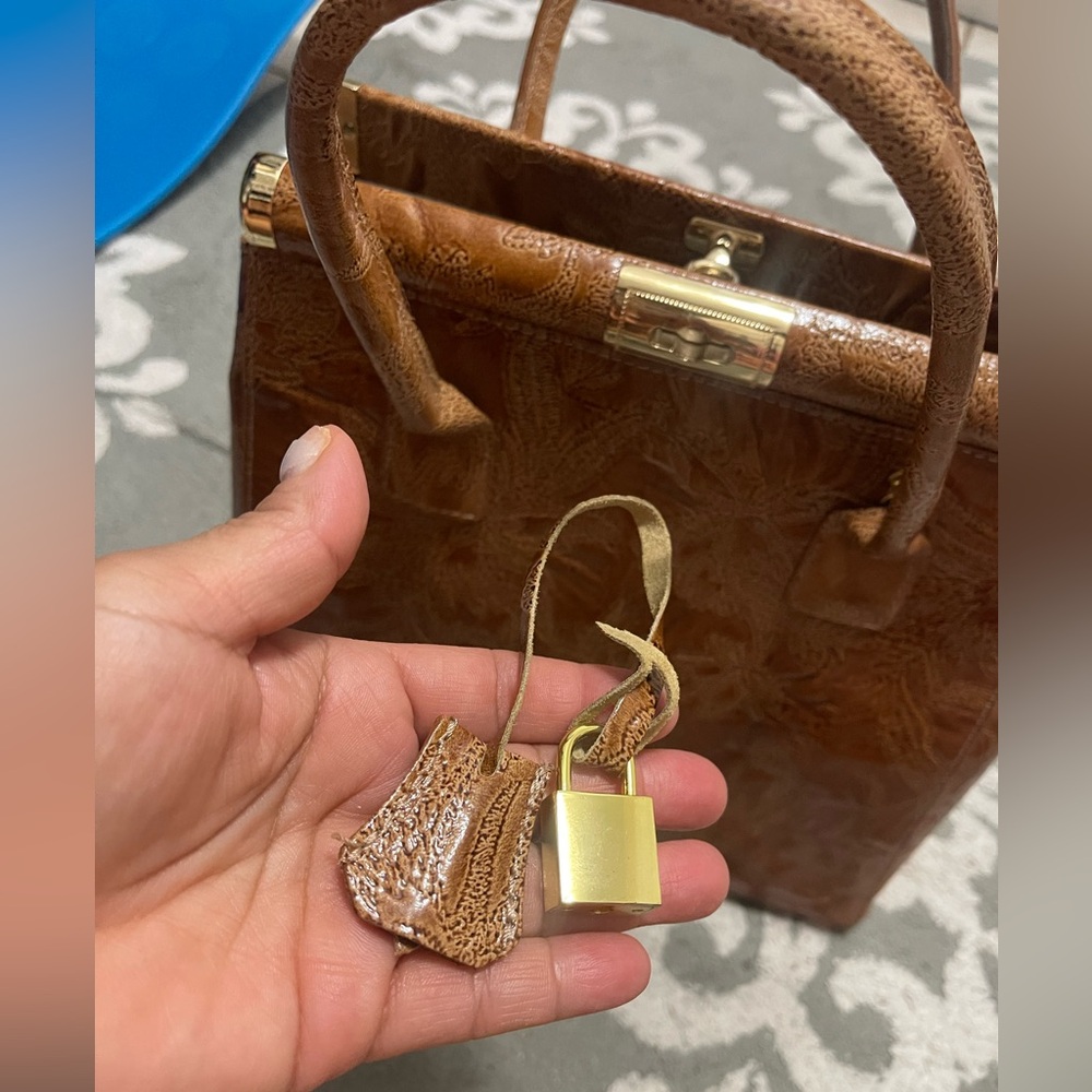 πPELLE DI GIADA BORSE ON PELLE. MADE IN ITALY, Elegant Brown Leather Handbag - Picture 9 of 16